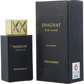 SHAGHAF OUD ASWAD by Swiss Arabian Perfumes EAU DE PARFUM SPRAY 2.5 OZ