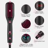 Hair Straightener Brush with Ionic Generator by MiroPure, 30s Fast MCH Ceramic Even Heating, 11 Temperature Control, Professional Straightener Comb fo