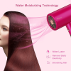 Water Ionic Hair Dryer; 1800W Blow Dryer With Magnetic Nozzle 2 Speed And 3 Heat Settings Powerful Low Noise Fast Drying Travel Hair Dryer For Home Tr