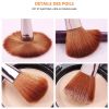 Maange 18 PCs Soft Fluffy Makeup Brushes Set for cosmetics Foundation Blush Powder Eyeshadow Kabuki Blending Makeup brush beauty