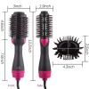 Multifunctional Hot Air Comb 2-in-1 Hair Straightening Curler Wet And Dry; Straightening Hot Air Brush With Anti-Scald Feature