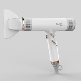 High Speed Brushless Hair Dryer Portable Negative Ion Three Minute Fast Drying Wind Adjustable Household Electric Hair Dryer (Color: Pearl White 4D (without digital display), size: US)