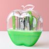 Creative Apple-Shaped Nail Tool 8 Pieces Manicure and Eyebrow Clipper Sets