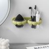 Beauty egg organizer sponge makeup egg bracket wall-mounted non-perforated drainage drying breathable shelf