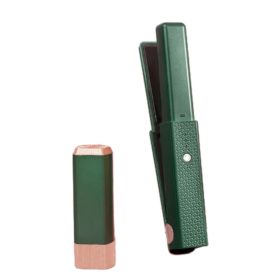 2 In 1 Portable Flat lron 450C Mini Travel Usb Type C Cordless Hair Straightener (Color: Green)