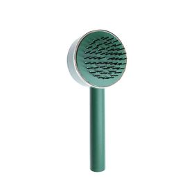 Hair Hairdressing Tools Portable Long Handle Air Cushion Massager Brush (Color: Green, Type: Hairdressing Comb)