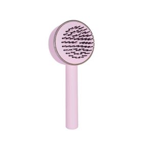 Hair Hairdressing Tools Portable Long Handle Air Cushion Massager Brush (Color: Pink, Type: Hairdressing Comb)