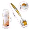 Derma Roller 192Pcs Titanium Microneedles Facial Roller Acne Scars Anti-aging Needling w/ Storage Container