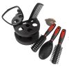 5pcs Professional Hairdressing Styling Set Detangling Hair Brush Airbag Comb With Makeup Mirror