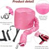 1pc Soft Bonnet Hooded Hair Dryer Attachment For Natural Curly Textured Hair Care; Drying; Styling; Curling; Adjustable Large Hooded Bonnet